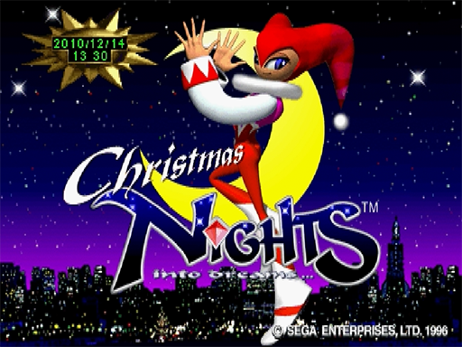 Christmas Nights title screen for Sega Saturn